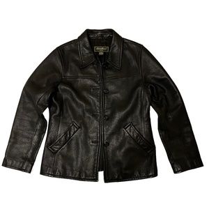 Eddie Bauer Small Women's Black Leather Jacket